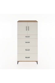 Hyperion Dolap Tek Raflı 4 Çekmeceli 2 Kapaklı 88x44x182 - S57M023V7B