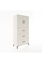 Hyperion Dolap 2 Raflı 3 Çekmeceli 2 Kapaklı 88x44x182 - S57M024V1B