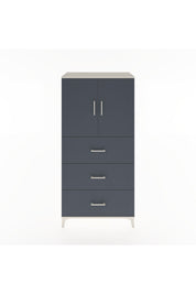 Hyperion Dolap 2 Raflı 3 Çekmeceli 2 Kapaklı 88x44x182 - S57M024V2B