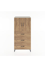 Hyperion Dolap 2 Raflı 3 Çekmeceli 2 Kapaklı 88x44x182 - S57M024V3B