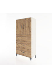 Hyperion Dolap 2 Raflı 3 Çekmeceli 2 Kapaklı 88x44x182 - S57M024V3B