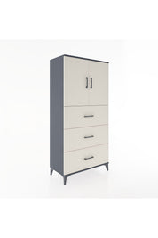 Hyperion Dolap 2 Raflı 3 Çekmeceli 2 Kapaklı 88x44x182 - S57M024V4B