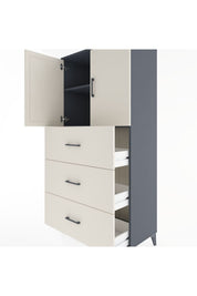 Hyperion Dolap 2 Raflı 3 Çekmeceli 2 Kapaklı 88x44x182 - S57M024V4B