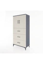Hyperion Dolap 2 Raflı 3 Çekmeceli 2 Kapaklı 88x44x182 - S57M024V4B