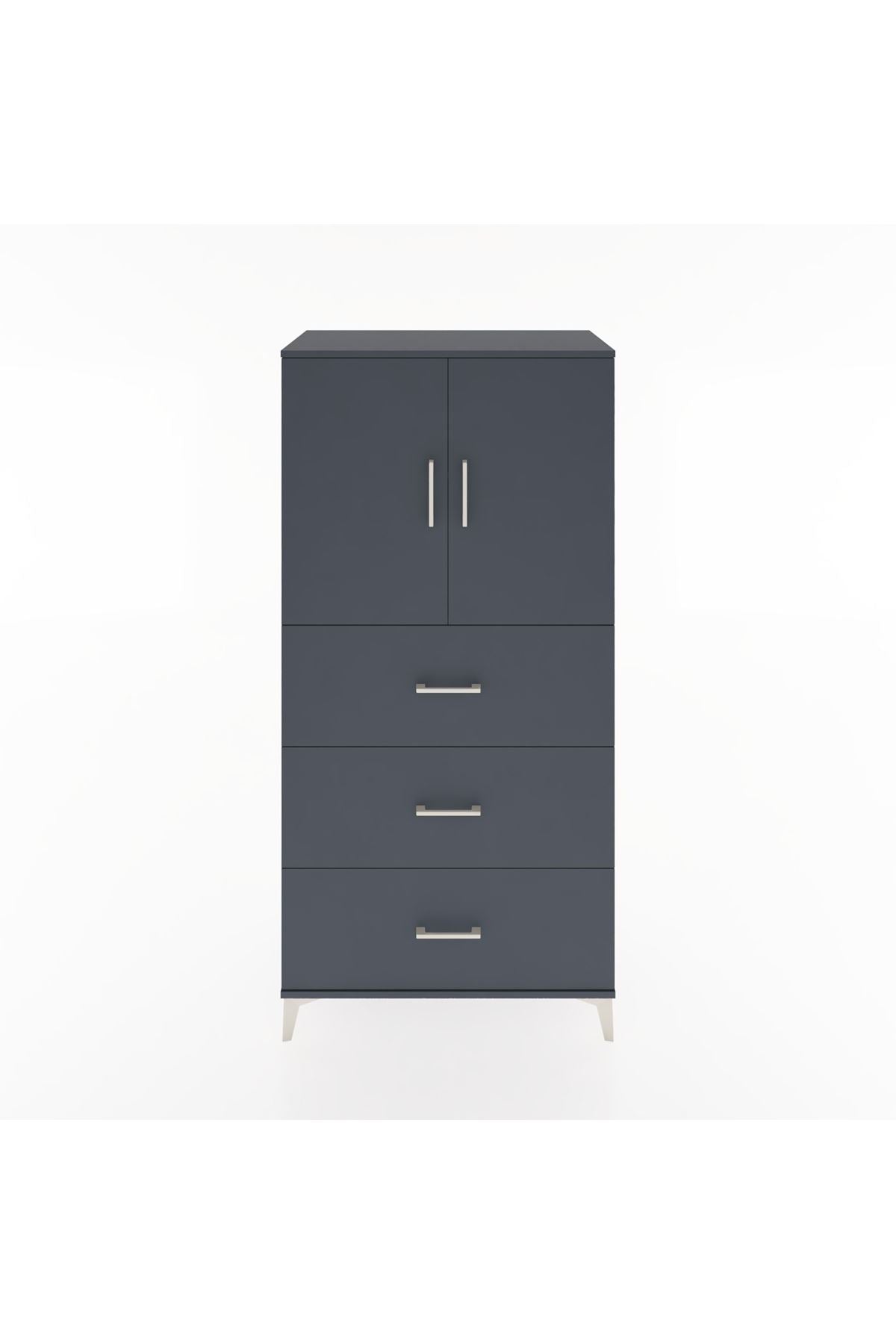 Hyperion Dolap 2 Raflı 3 Çekmeceli 2 Kapaklı 88x44x182 - S57M024V5B