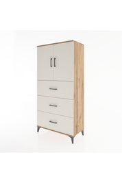 Hyperion Dolap 2 Raflı 3 Çekmeceli 2 Kapaklı 88x44x182 - S57M024V7B