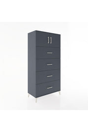Hyperion Dolap Tek Raflı 4 Çekmeceli 2 Kapaklı 88x44x182 - S57M025V5B