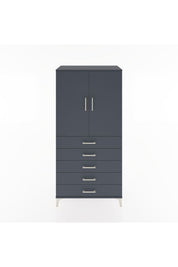 Hyperion Dolap Tek Raflı 5 Çekmeceli Tek Askılı 88x44x182 - S57M026V5B