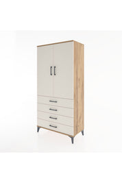 Hyperion Dolap Tek Raflı 4 Çekmeceli Tek Askılı 88x44x182 - S57M027V7B