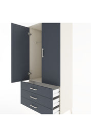 Hyperion Dolap Tek Raflı 3 Çekmeceli Tek Askılı 88x44x182 - S57M028V2B