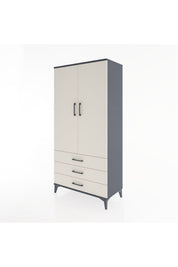Hyperion Dolap Tek Raflı 3 Çekmeceli Tek Askılı 88x44x182 - S57M028V4B