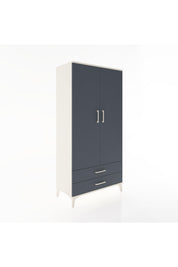 Hyperion Dolap Tek Raflı 2 Çekmeceli Tek Askılı 88x44x182 - S57M029V2B