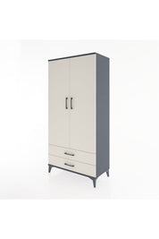Hyperion Dolap Tek Raflı 2 Çekmeceli Tek Askılı 88x44x182 - S57M029V4B