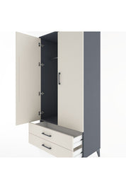 Hyperion Dolap Tek Raflı 2 Çekmeceli Tek Askılı 88x44x182 - S57M029V4B