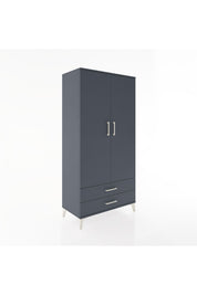 Hyperion Dolap Tek Raflı 2 Çekmeceli Tek Askılı 88x44x182 - S57M029V5B