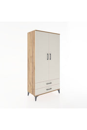 Hyperion Dolap Tek Raflı 2 Çekmeceli Tek Askılı 88x44x182 - S57M029V7B