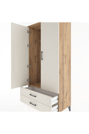 Hyperion Dolap Tek Raflı 2 Çekmeceli Tek Askılı 88x44x182 - S57M029V7B