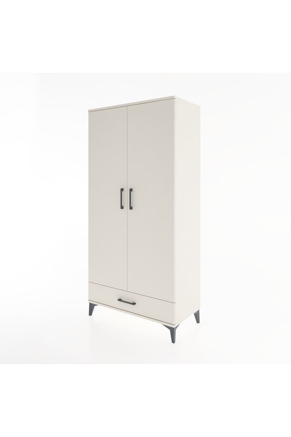 Hyperion Dolap 2 Raflı Tek Çekmeceli Tek Askılı 88x44x182 - S57M030V1B