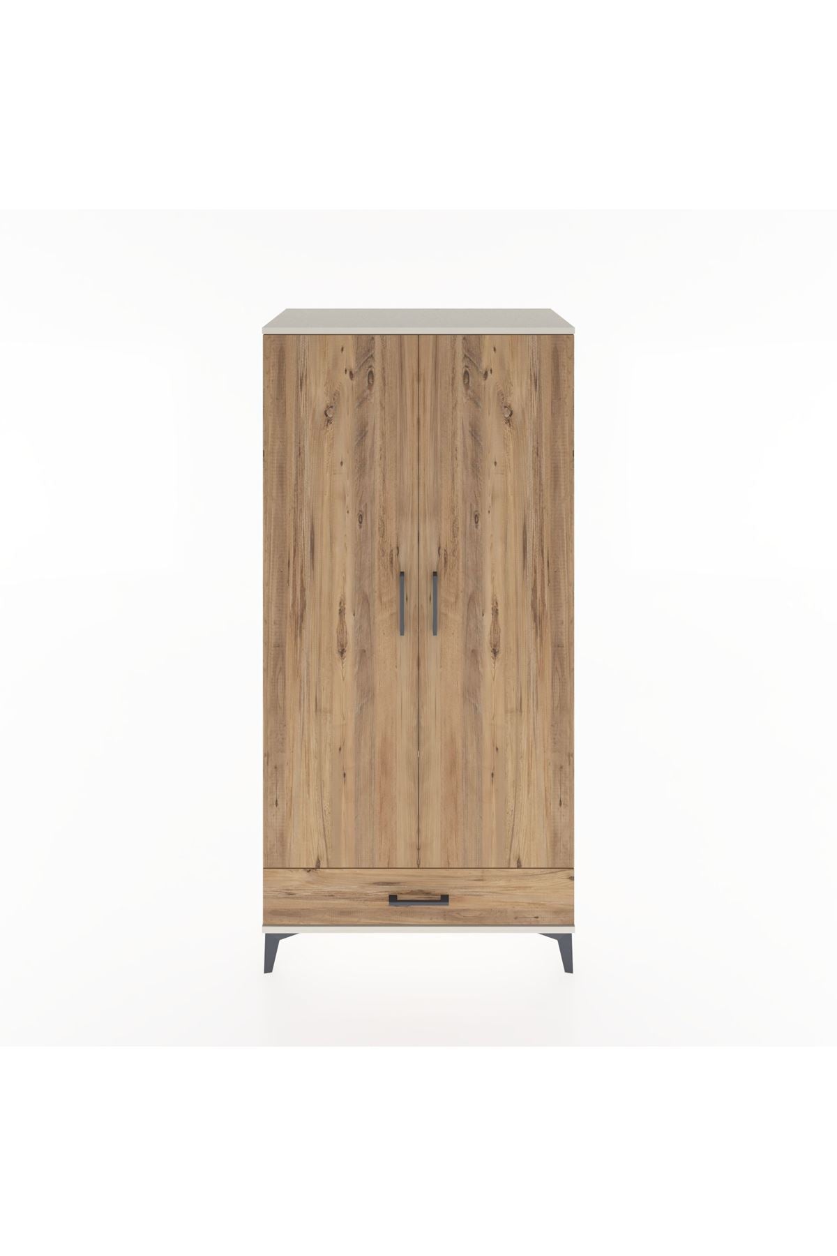 Hyperion Dolap 2 Raflı Tek Çekmeceli Tek Askılı 88x44x182 - S57M030V3B