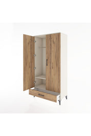Hyperion Dolap 2 Raflı Tek Çekmeceli Tek Askılı 88x44x182 - S57M030V3B