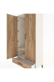 Hyperion Dolap 2 Raflı Tek Çekmeceli Tek Askılı 88x44x182 - S57M030V3B