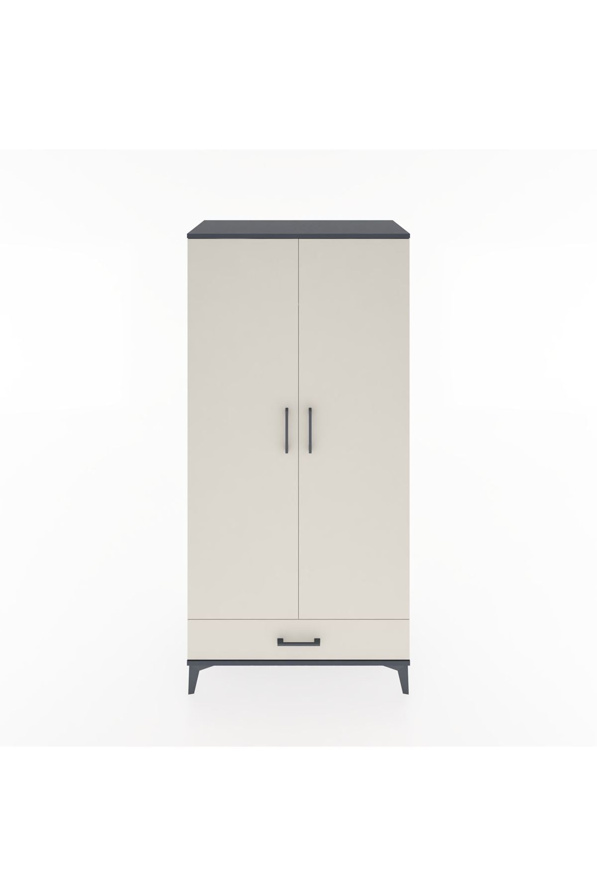 Hyperion Dolap 2 Raflı Tek Çekmeceli Tek Askılı 88x44x182 - S57M030V4B
