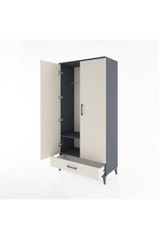 Hyperion Dolap 2 Raflı Tek Çekmeceli Tek Askılı 88x44x182 - S57M030V4B