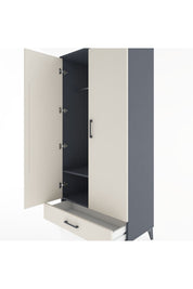 Hyperion Dolap 2 Raflı Tek Çekmeceli Tek Askılı 88x44x182 - S57M030V4B