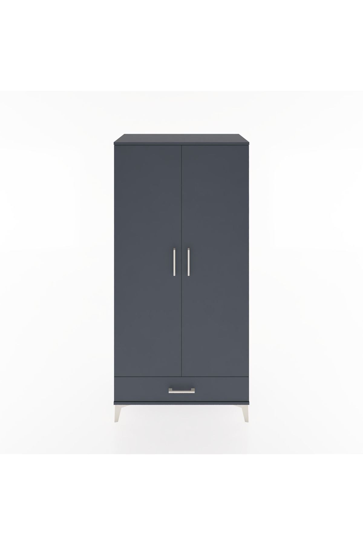 Hyperion Dolap 2 Raflı Tek Çekmeceli Tek Askılı 88x44x182 - S57M030V5B