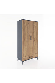 Hyperion Dolap 2 Raflı Tek Çekmeceli Tek Askılı 88x44x182 - S57M030V6B