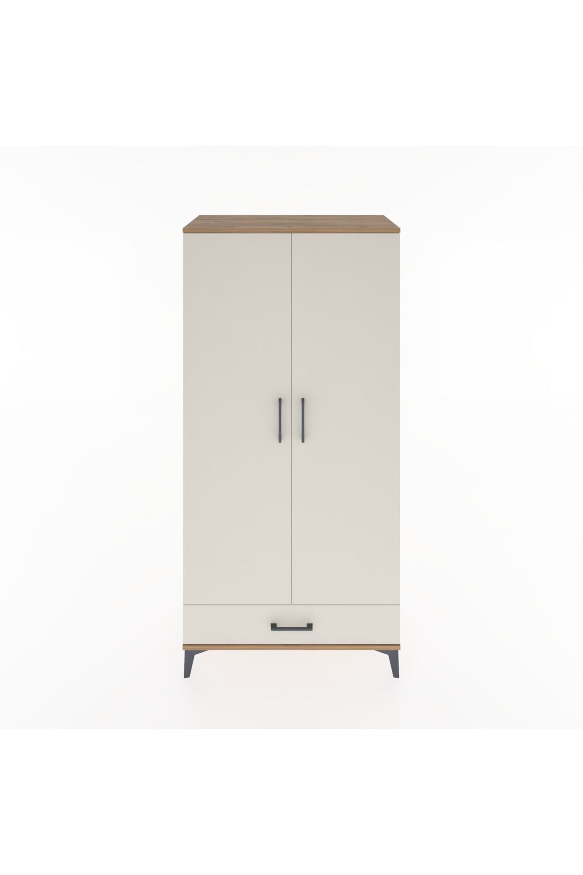 Hyperion Dolap 2 Raflı Tek Çekmeceli Tek Askılı 88x44x182 - S57M030V7B