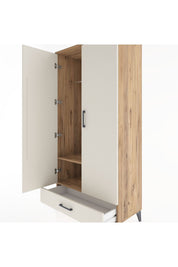 Hyperion Dolap 2 Raflı Tek Çekmeceli Tek Askılı 88x44x182 - S57M030V7B
