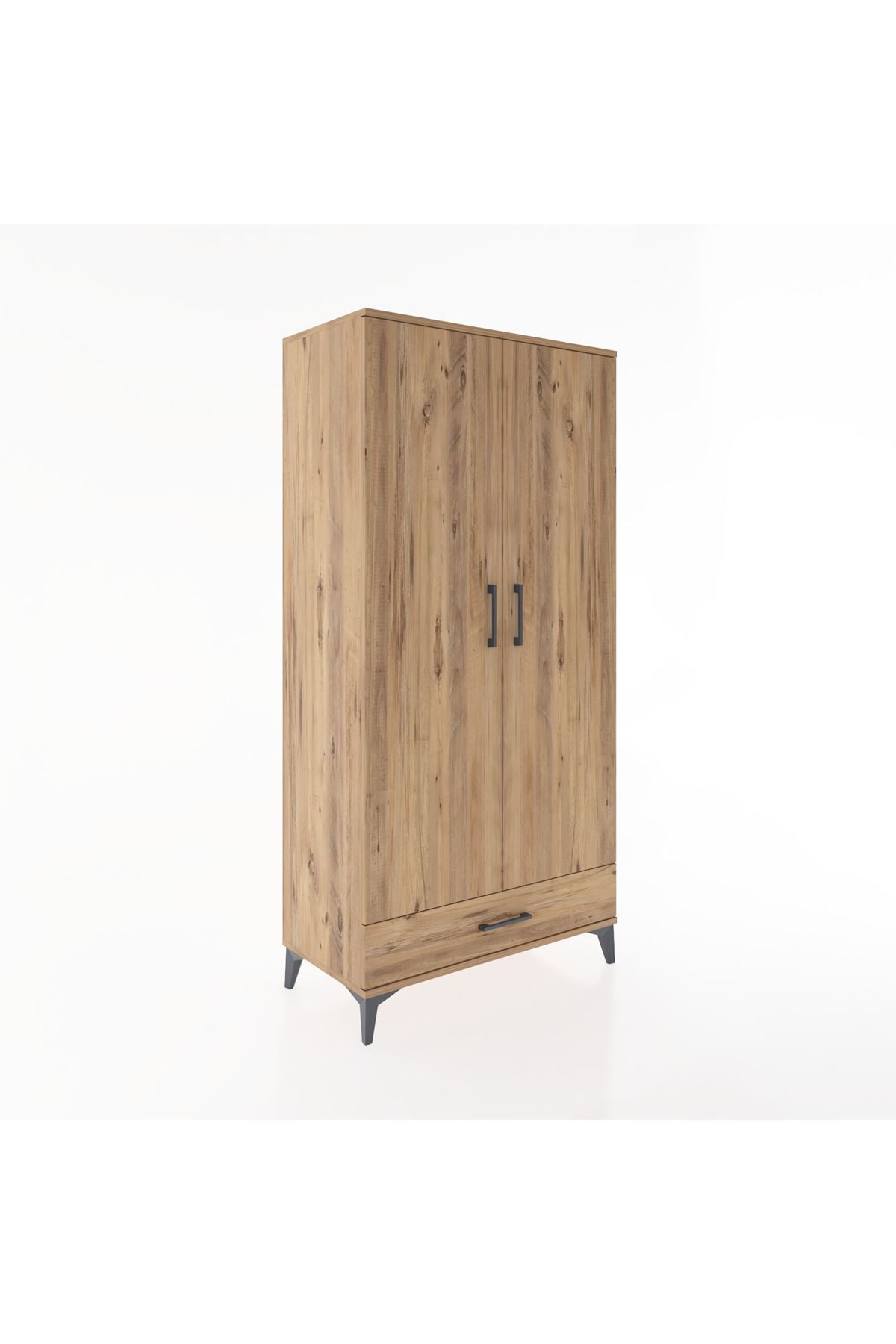 Hyperion Dolap 2 Raflı Tek Çekmeceli Tek Askılı 88x44x182 - S57M030V9B