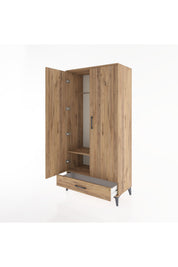 Hyperion Dolap 2 Raflı Tek Çekmeceli Tek Askılı 88x44x182 - S57M030V9B