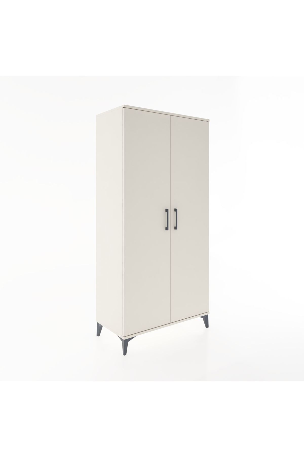 Hyperion Dolap 2 Raflı 2 Kapaklı Tek Askılı 88x44x182 - S57M031V1B