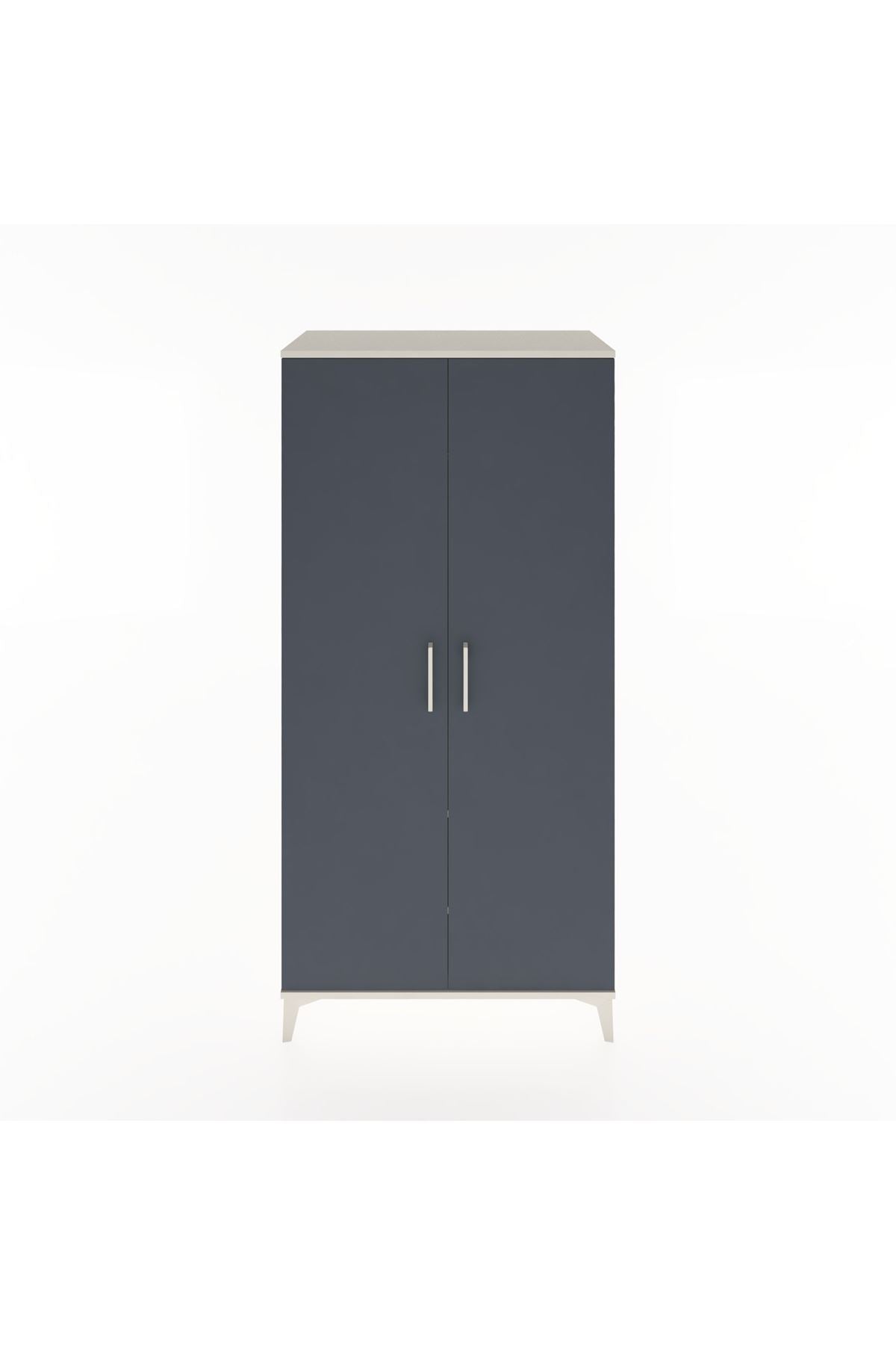 Hyperion Dolap 2 Raflı 2 Kapaklı Tek Askılı 88x44x182 - S57M031V2B