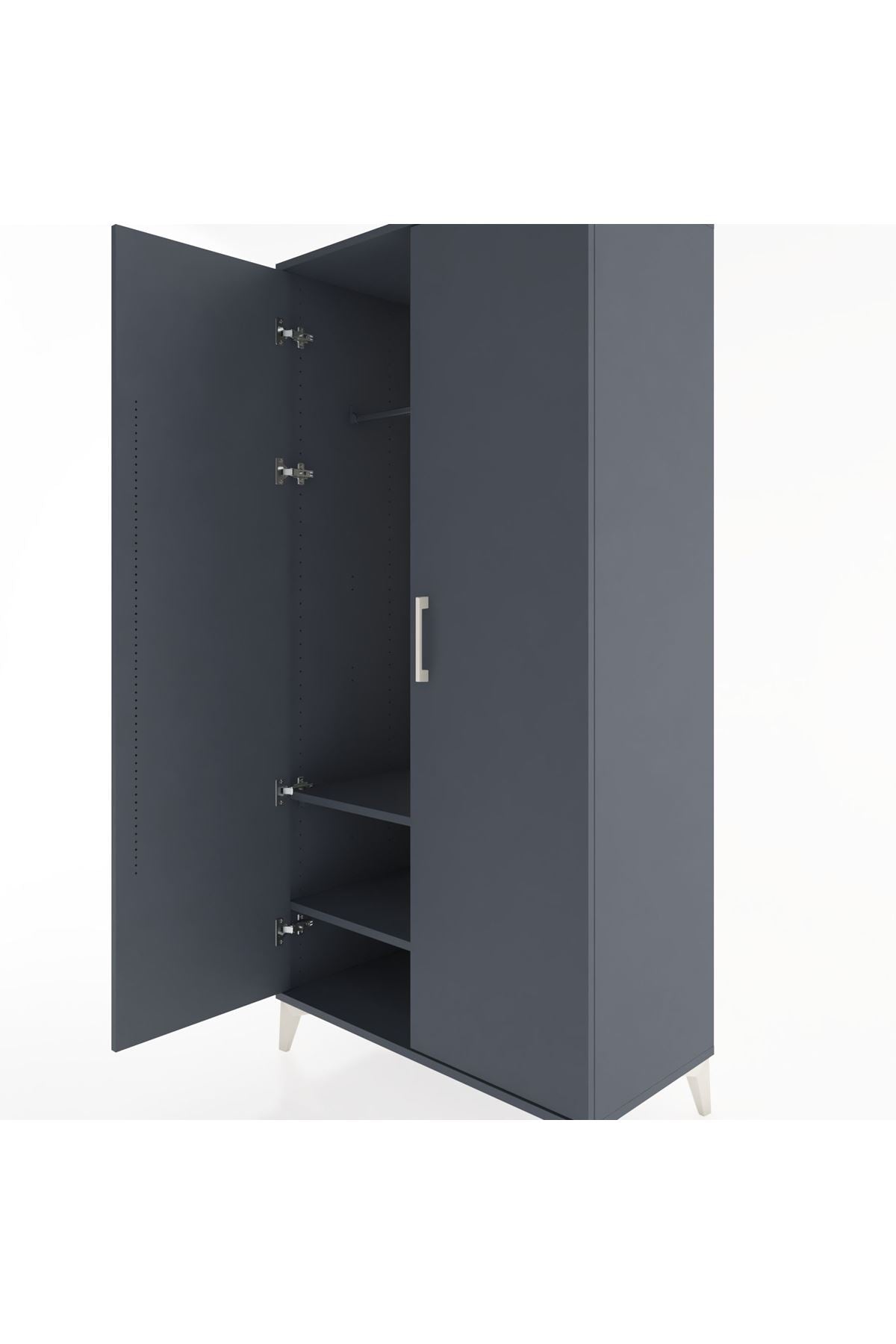 Hyperion Dolap 2 Raflı 2 Kapaklı Tek Askılı 88x44x182 - S57M031V5B