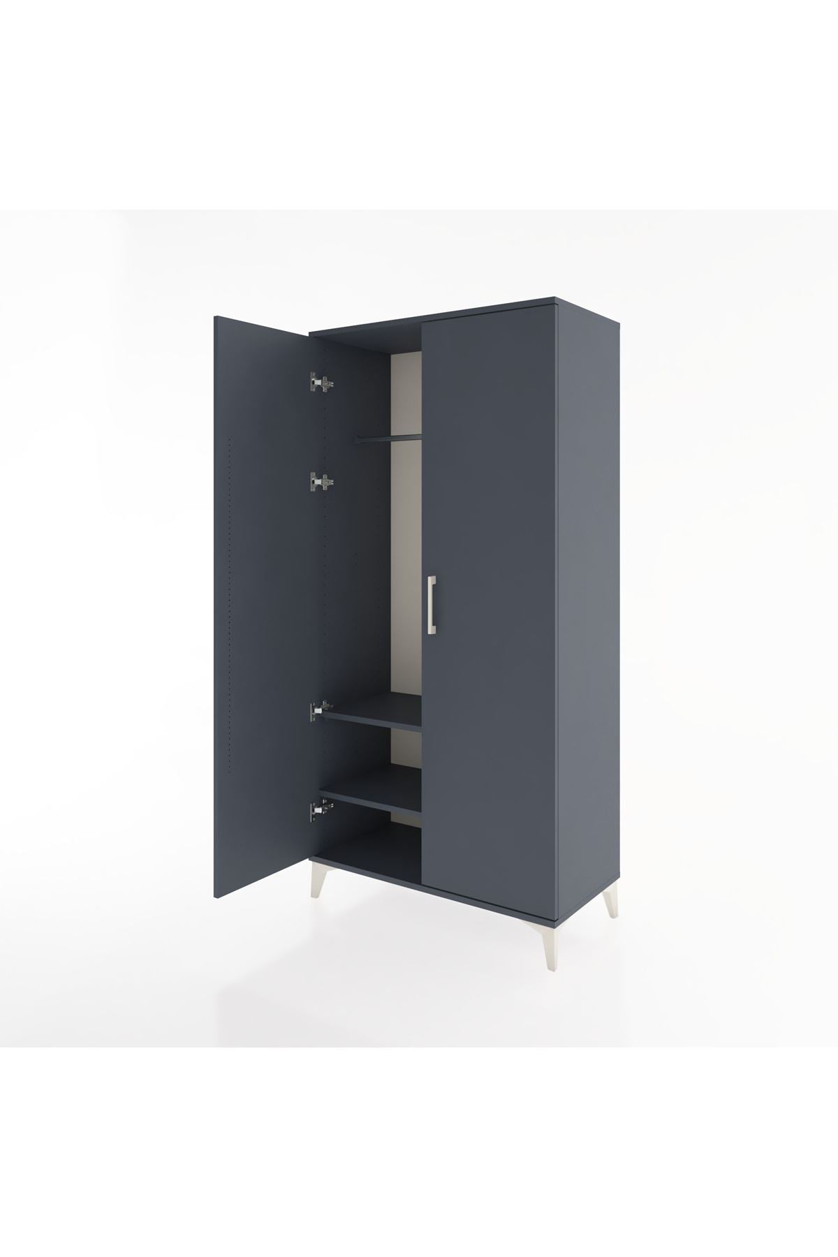 Hyperion Dolap 2 Raflı 2 Kapaklı Tek Askılı 88x44x182 - S57M031V5B