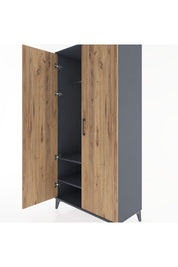 Hyperion Dolap 2 Raflı 2 Kapaklı Tek Askılı 88x44x182 - S57M031V6B