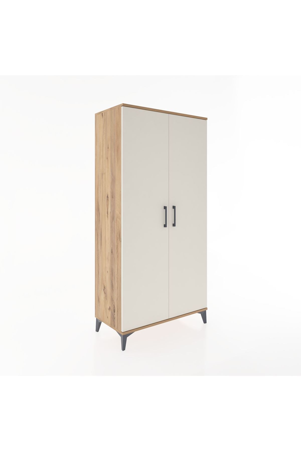 Hyperion Dolap 2 Raflı 2 Kapaklı Tek Askılı 88x44x182 - S57M031V7B