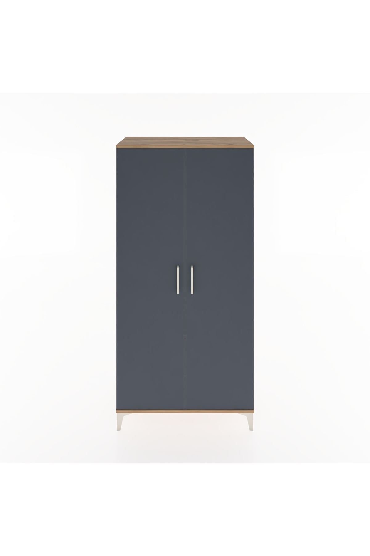 Hyperion Dolap 2 Raflı 2 Kapaklı Tek Askılı 88x44x182 - S57M031V8B