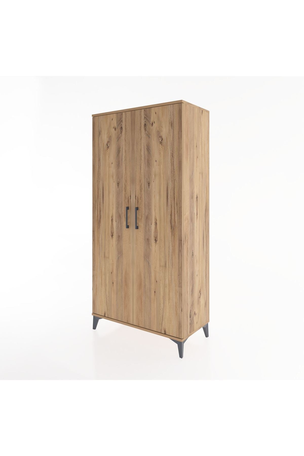 Hyperion Dolap 2 Raflı 2 Kapaklı Tek Askılı 88x44x182 - S57M031V9B