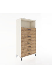 Hyperion Dolap Tek Raflı 8 Çekmeceli 88x44x182 - S57M032V3B
