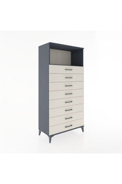 Hyperion Dolap Tek Raflı 8 Çekmeceli 88x44x182 - S57M032V4B