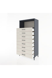 Hyperion Dolap Tek Raflı 8 Çekmeceli 88x44x182 - S57M032V4B