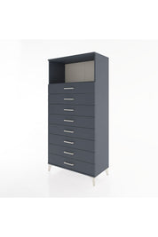 Hyperion Dolap Tek Raflı 8 Çekmeceli 88x44x182 - S57M032V5B
