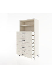 Hyperion Dolap 2 Raflı 7 Çekmeceli 88x44x182 - S57M033V1B