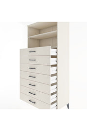 Hyperion Dolap 2 Raflı 7 Çekmeceli 88x44x182 - S57M033V1B