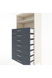 Hyperion Dolap 2 Raflı 7 Çekmeceli 88x44x182 - S57M033V2B