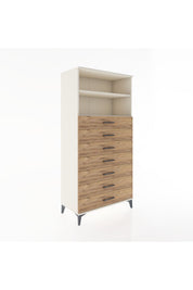 Hyperion Dolap 2 Raflı 7 Çekmeceli 88x44x182 - S57M033V3B